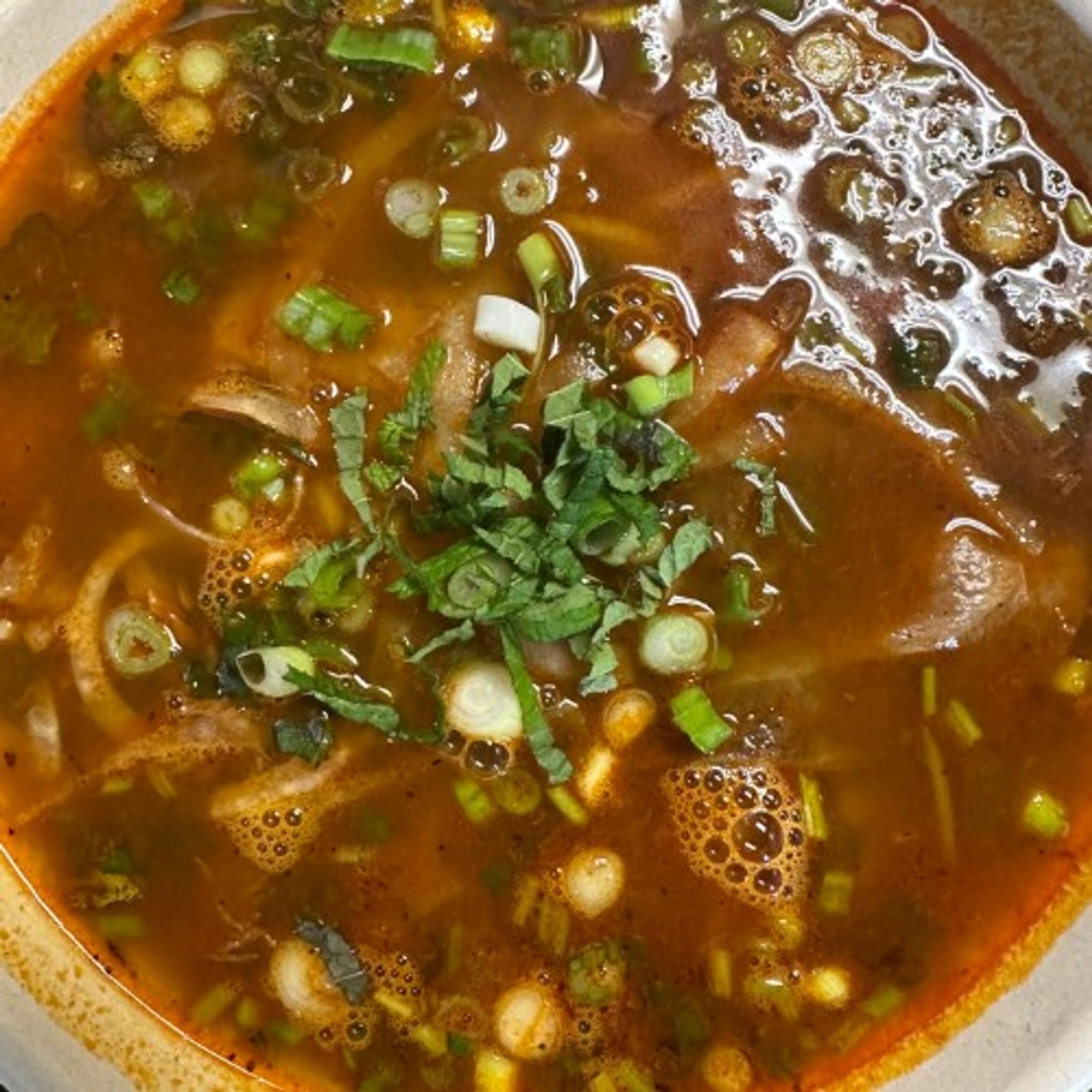 Spicy Lemongrass Beef Noodle Soup