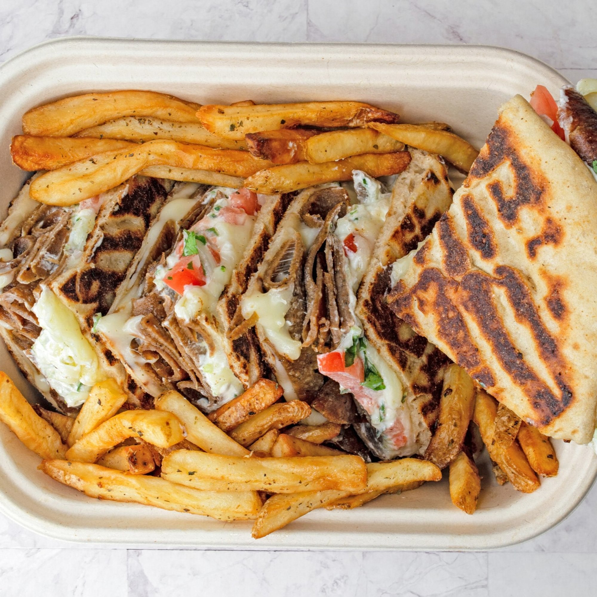 Beef and Lamb Gyro Club (Skepasti)