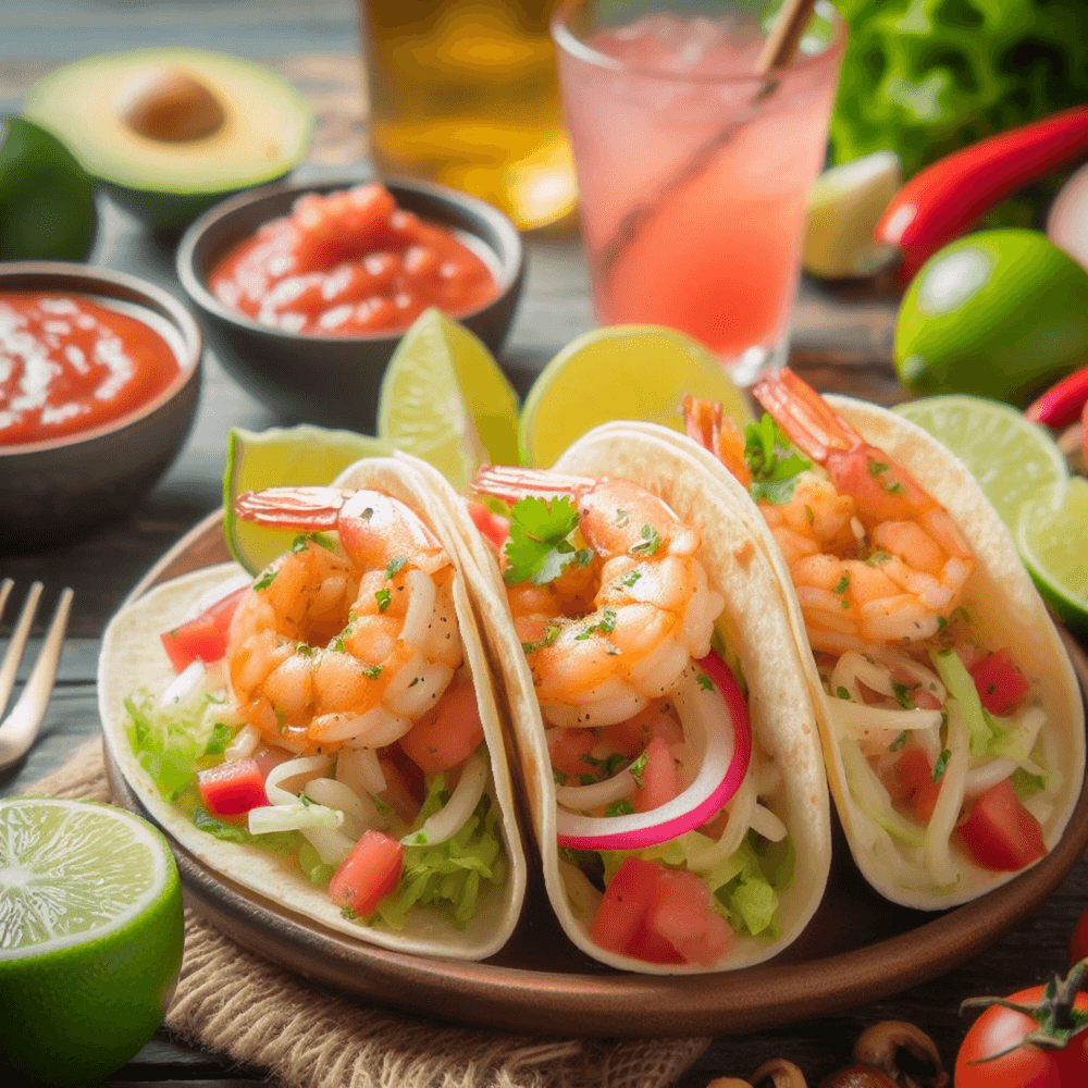 Shrimp taco plate
