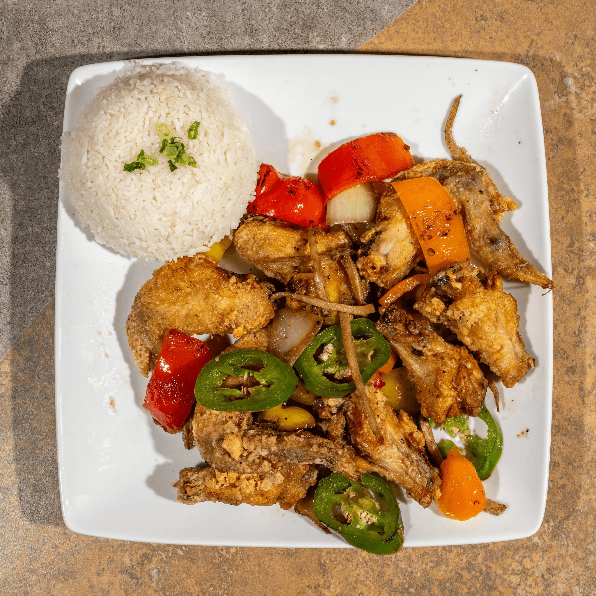 F2- Yum Wings with Rice