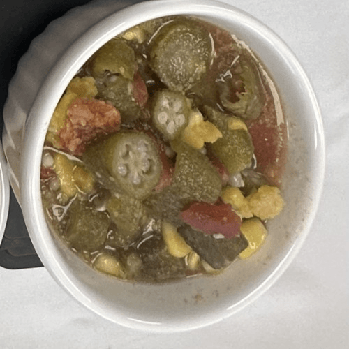 Okra Corn & Tomatoes