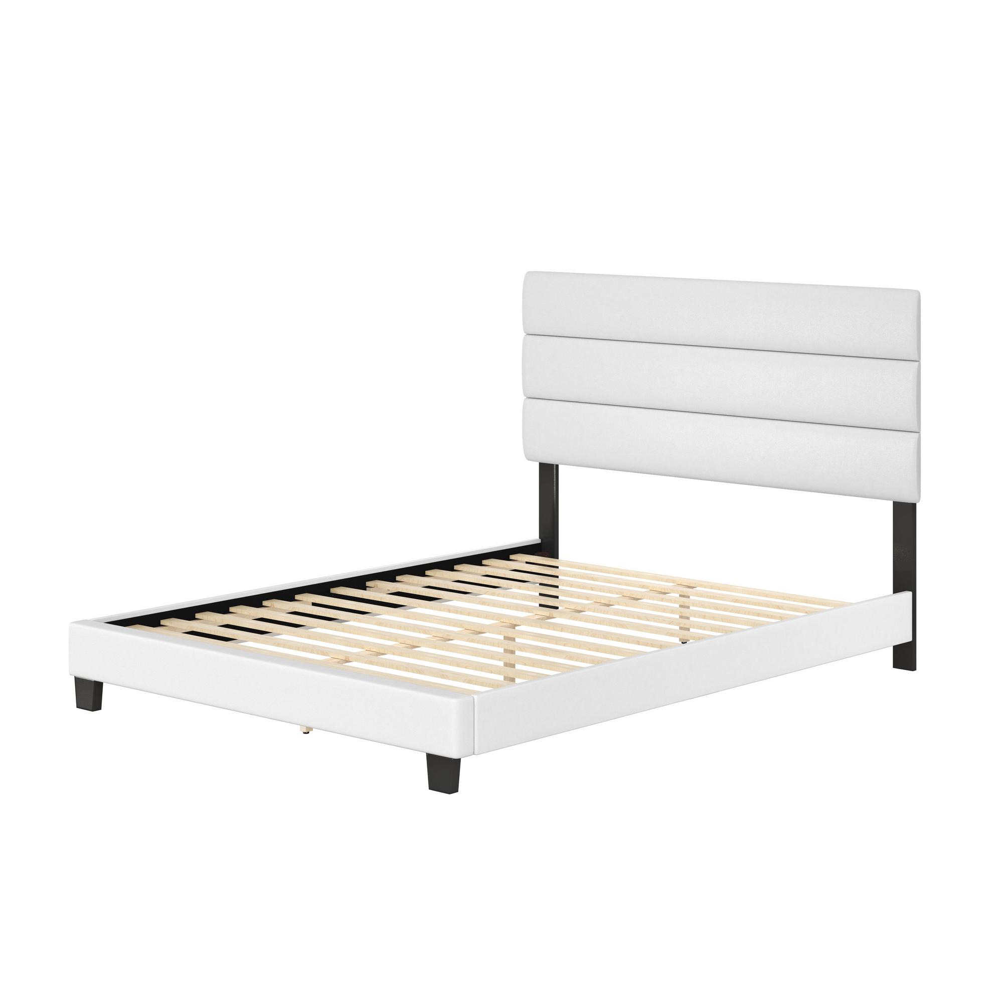 Parker Twin Platform Bed - White