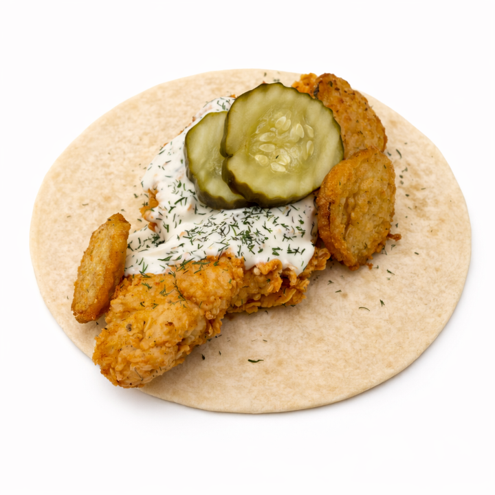 Fried Chicken Dilly Taco