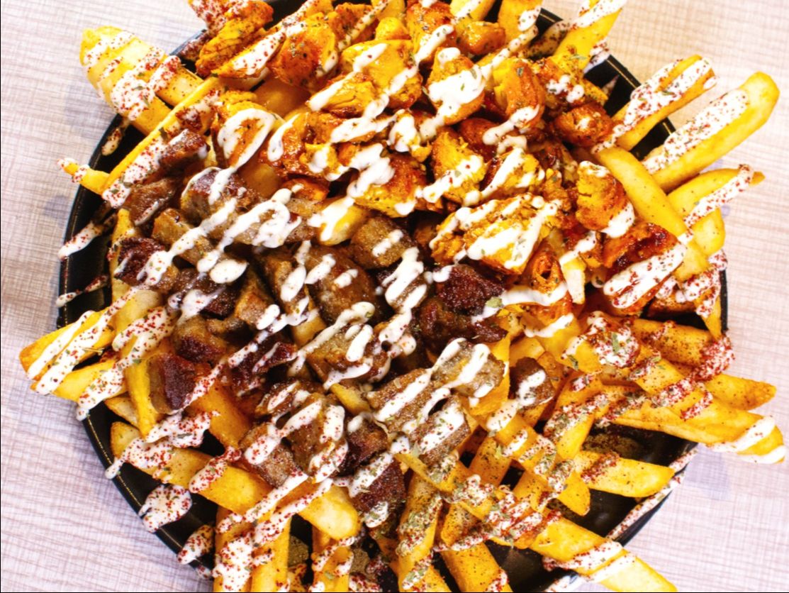 Loaded Monster Fries W Shawarma
