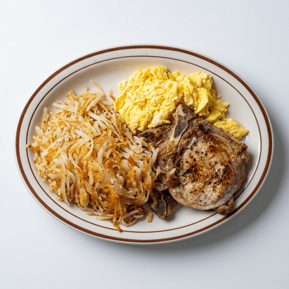 Pork Chop and Eggs
