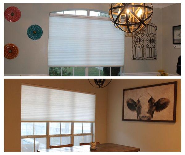 Recently, we've installed Honeycomb Shades in homes across Owasso, OK. These window coverings are great for the dining room as they offer great insulation, light control, and privacy.  BudgetBlindsOwasso  HoneycombShades  EnergyEfficientShades  OwassoOK  FreeConsultation  WindowWednesday