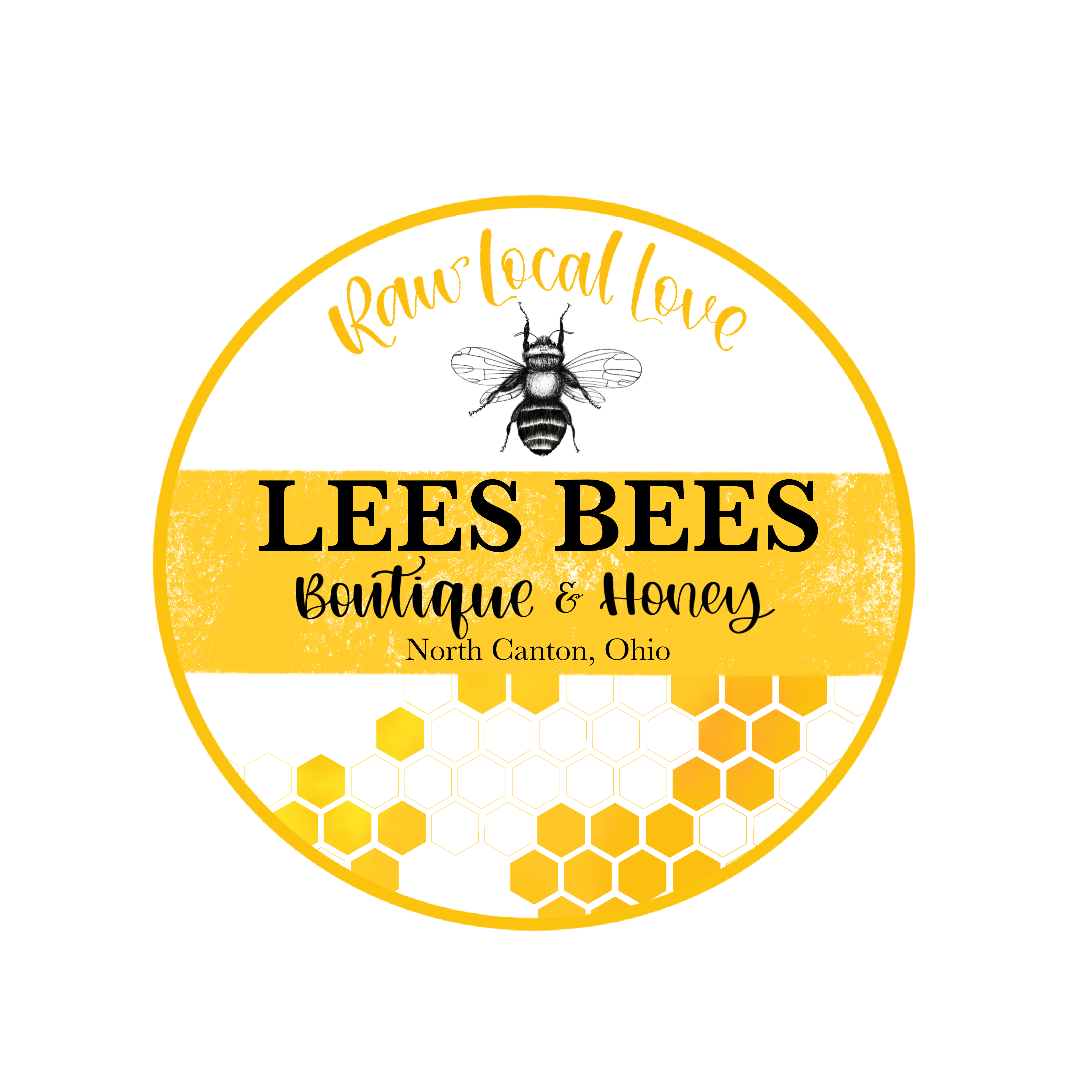 Lees Bees Boutique &amp; Honey Logo