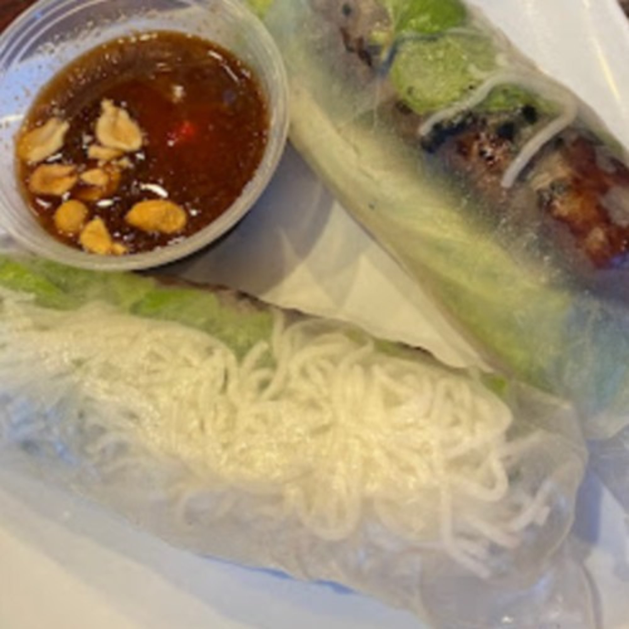 A3-Spring Rolls with Grilled Pork Patty (2 Pieces)