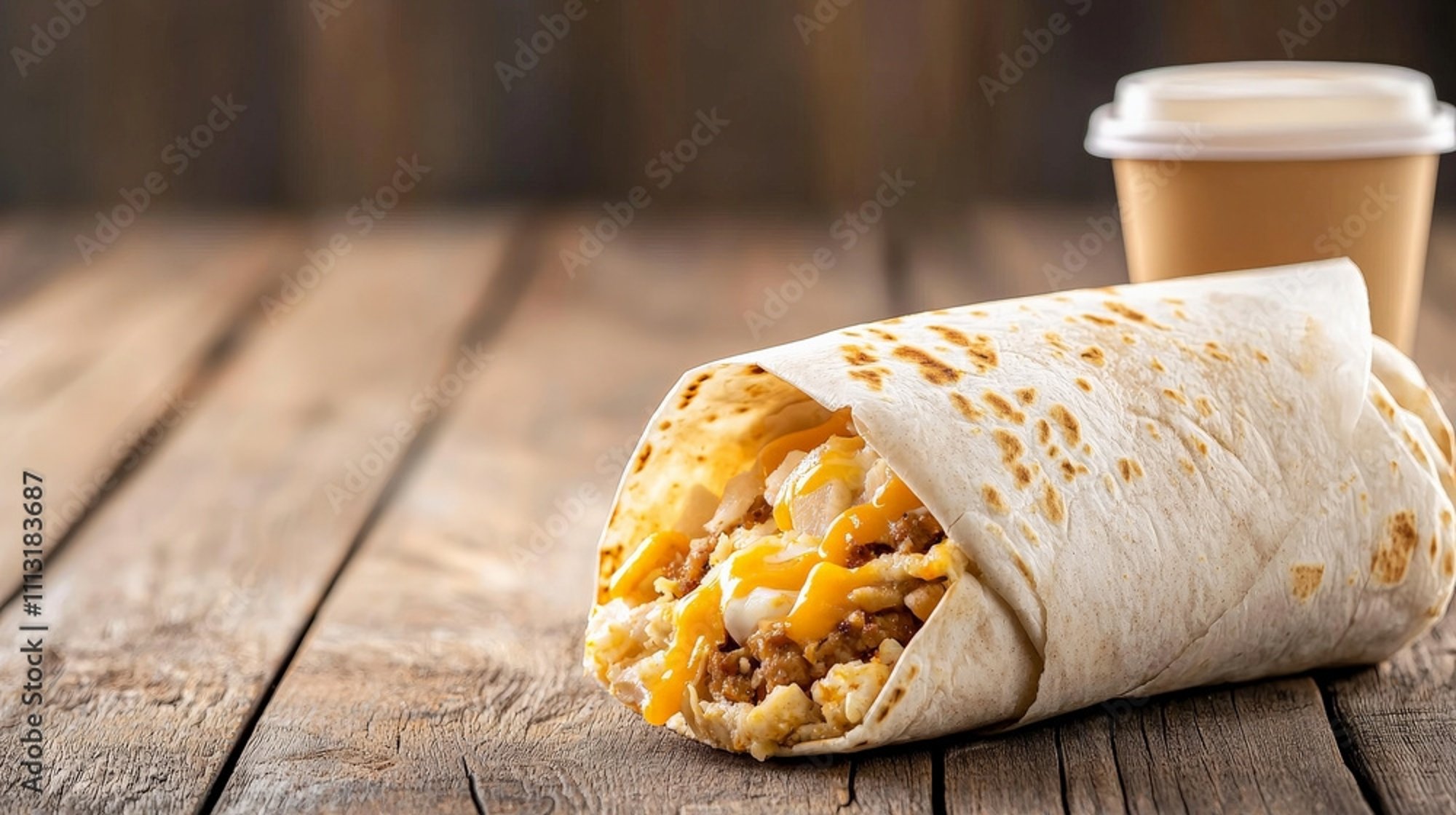 Sleepy Sausage Breakfast Burrito