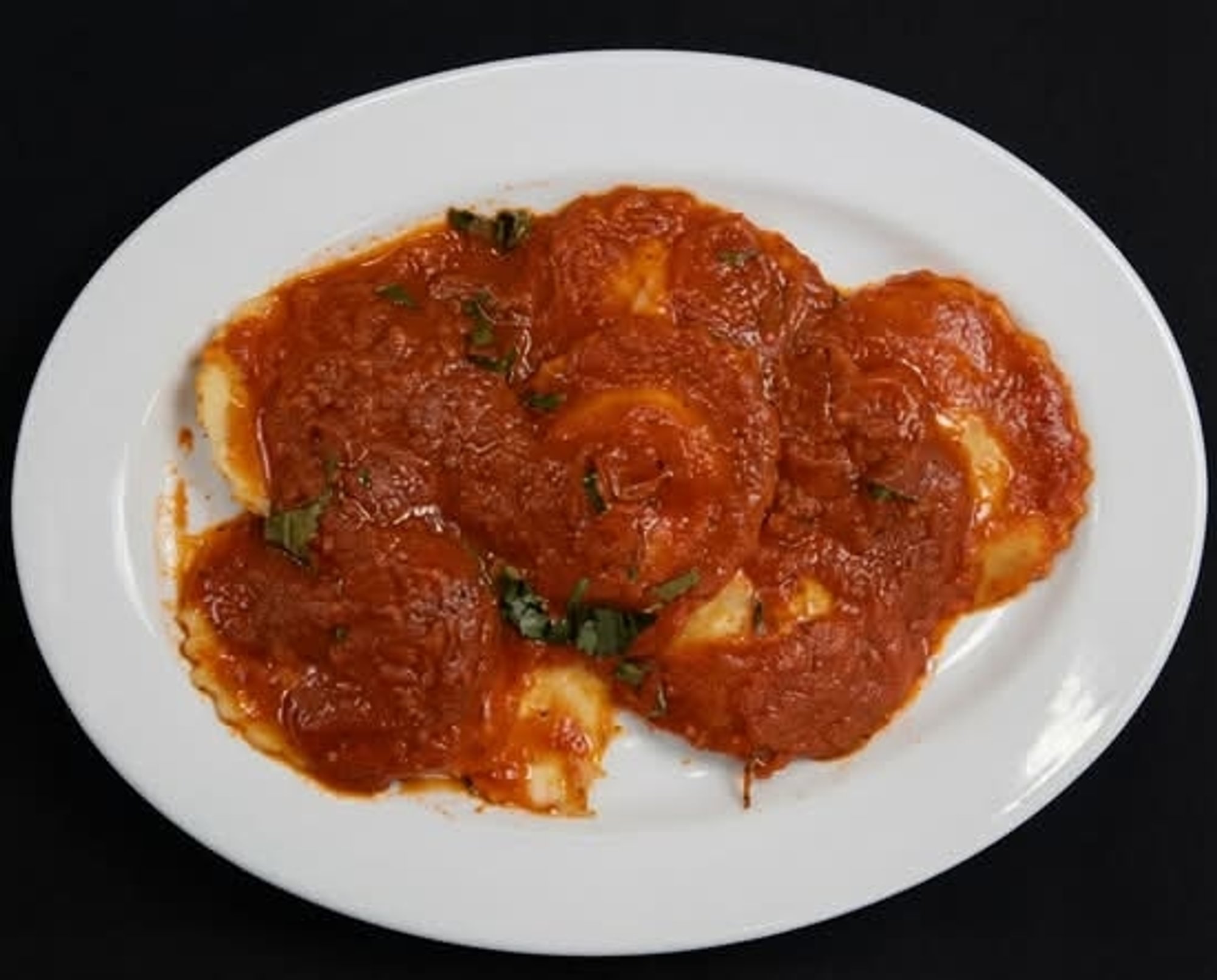 Baked Ravioli with Tomato Sauce