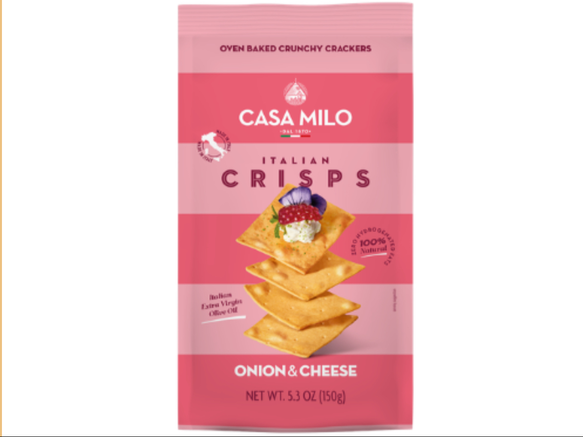 Casa Milo Italian Crisps - Onion and Cheese