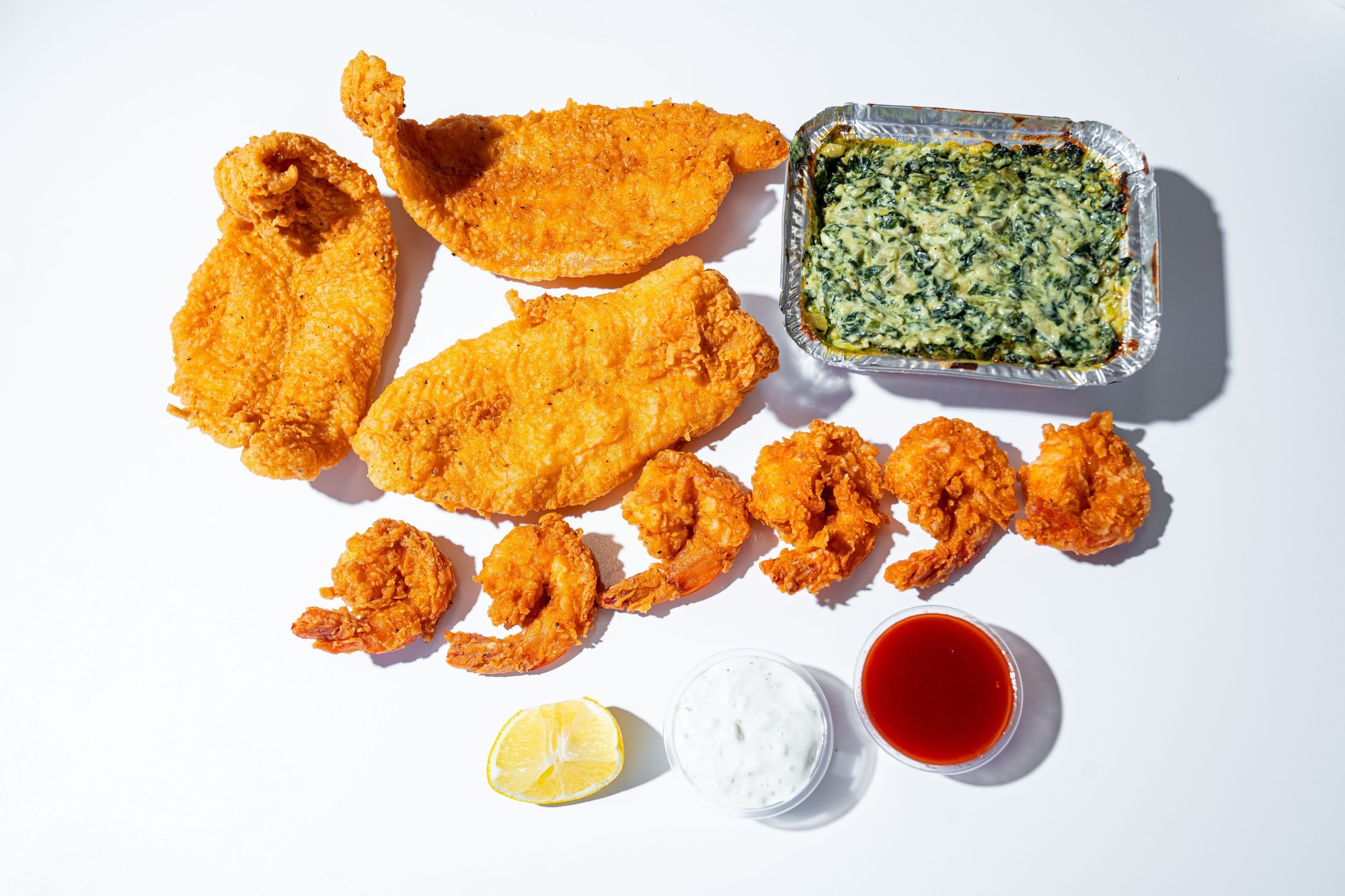 15 Shrimp 8 Fish & 3 Sides 