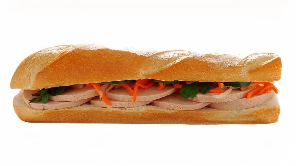 8. Vegetarian Ham Baguette