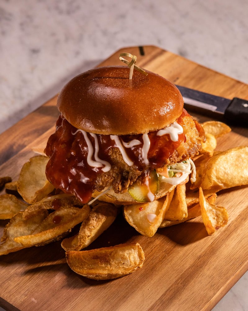 Hot Honey Fried Chicken Sandwich