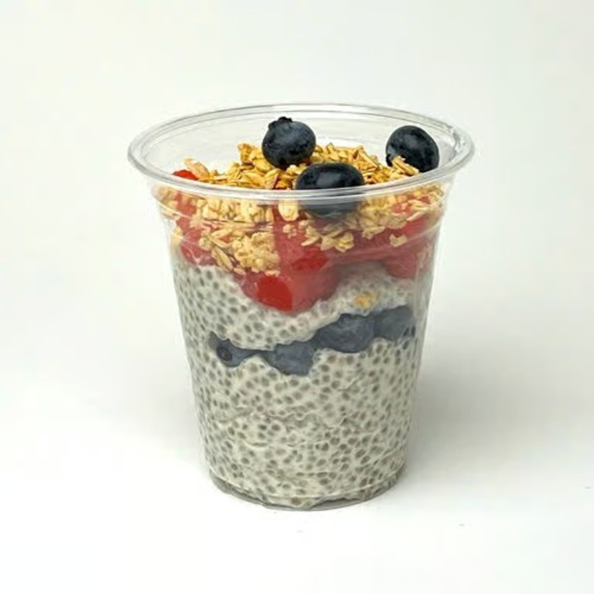 Chia Seed Parfait w/Strawberry & Blueberry