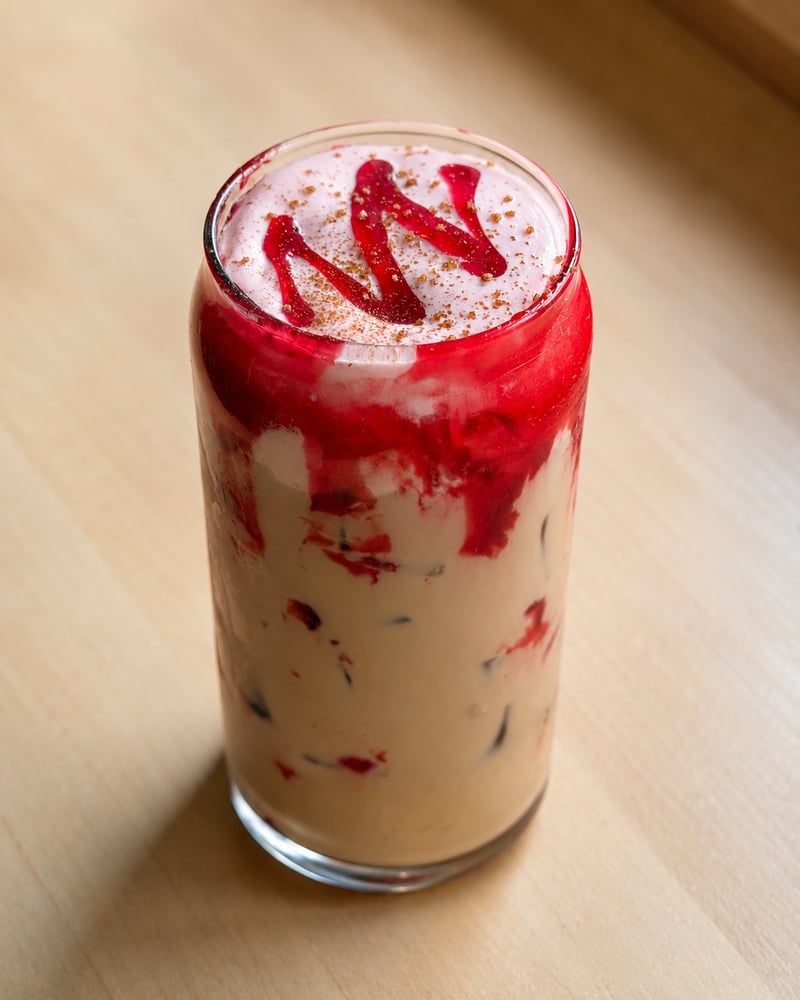Strawberry Cheesecake Iced Latte