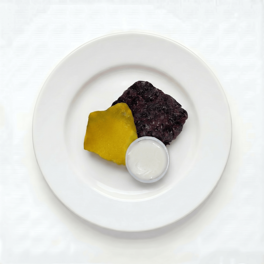 Black Sticky Rice with Thai Custard
