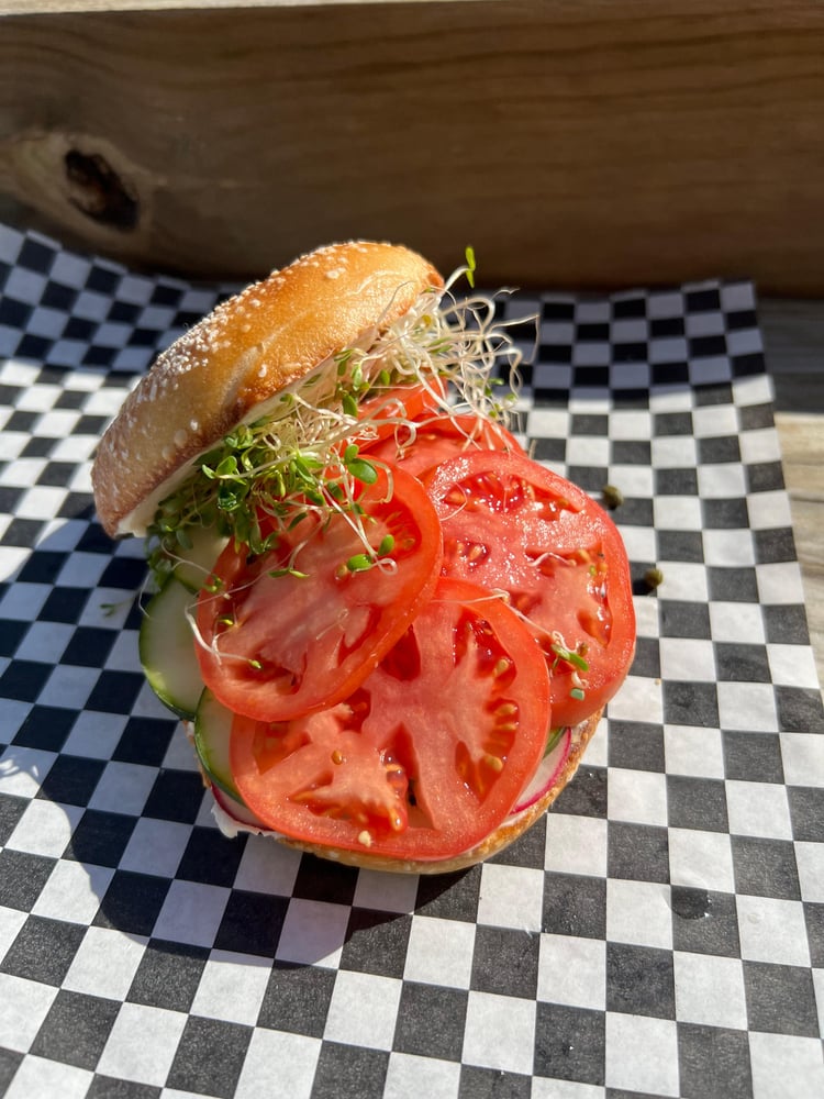 Rabbit Food Bagel Sandwich