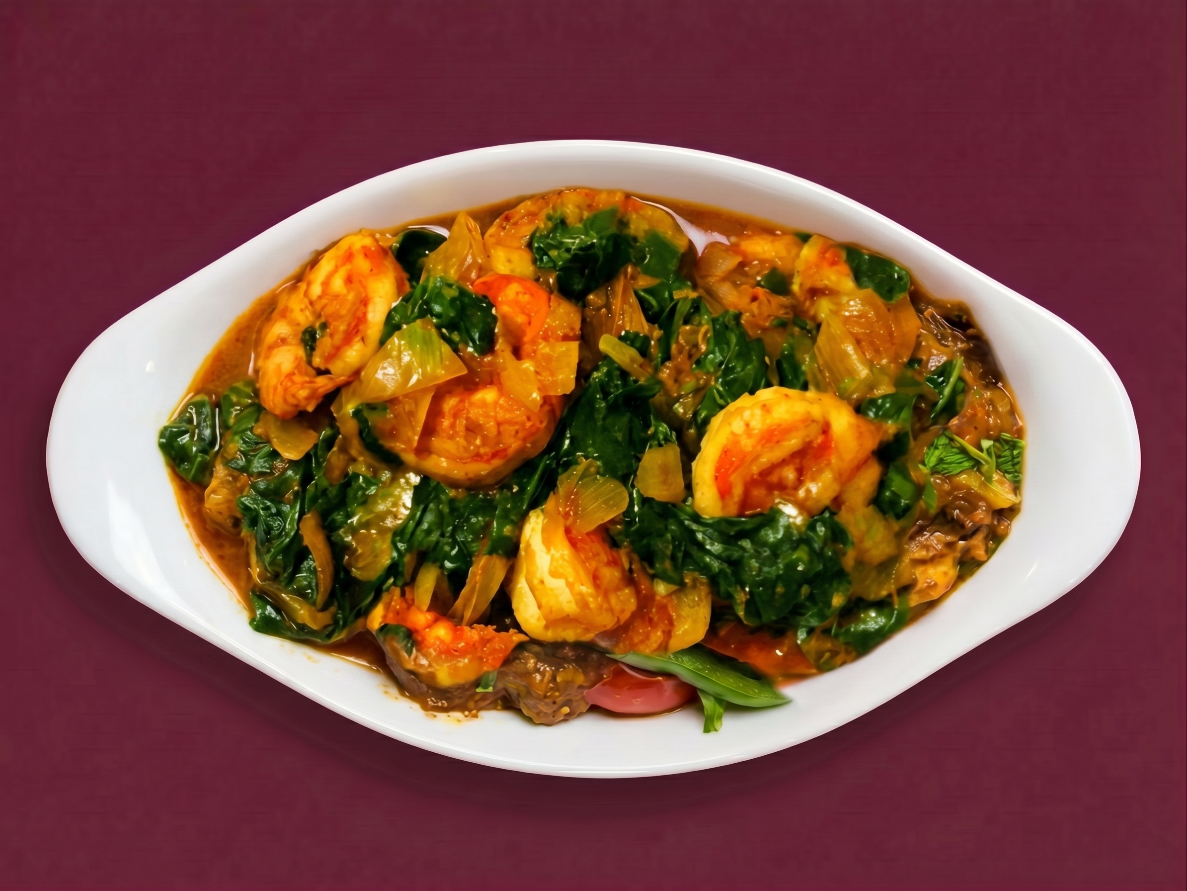 47. King Prawn Saag