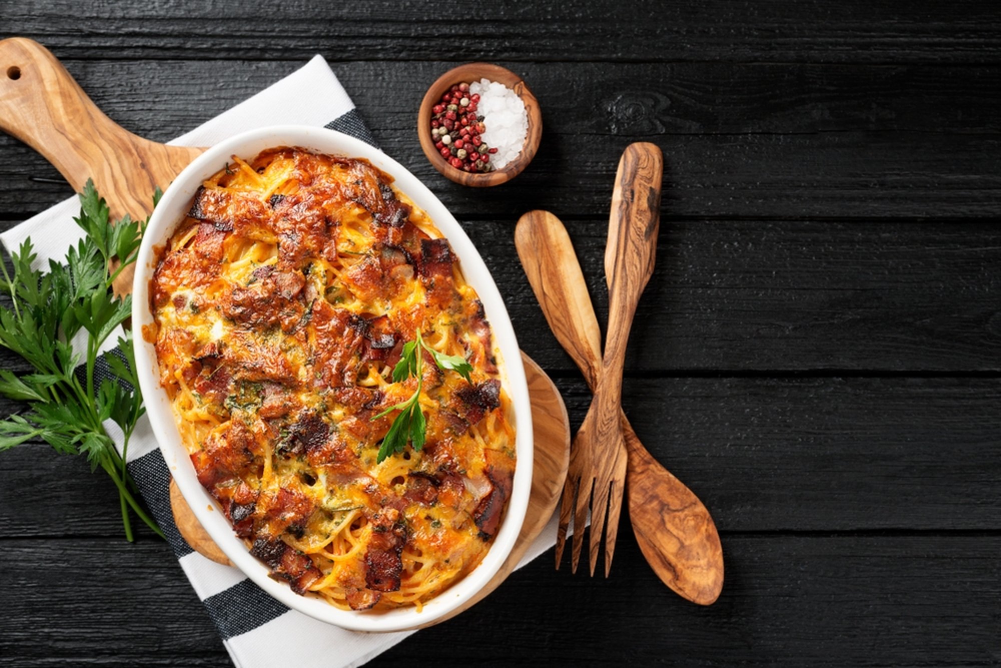 BAKED SPAGHETTI WITH MARINARA SAUCE