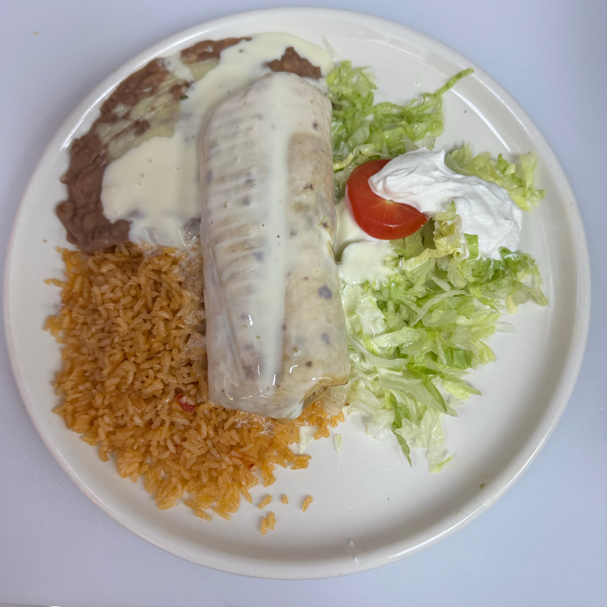 Lunch Cheese Steak Burrito