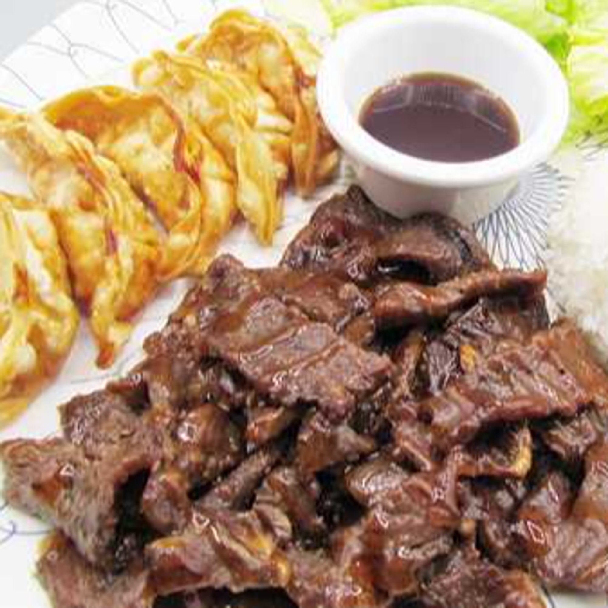 Beef Teriyaki & Gyoza