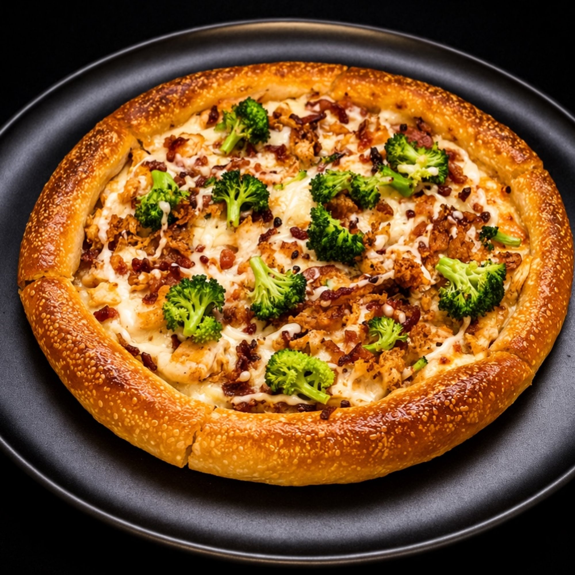Chicken Alfredo Pizza