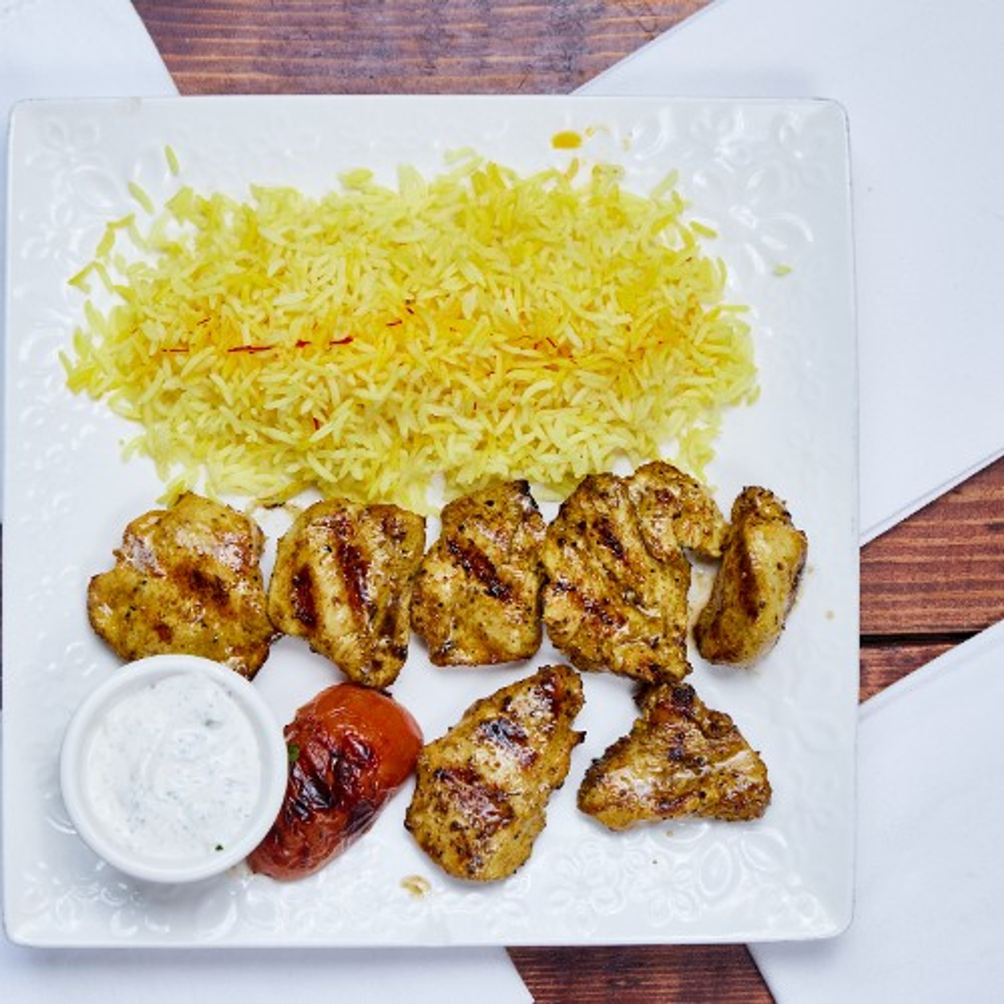 Chicken Kabob Platter