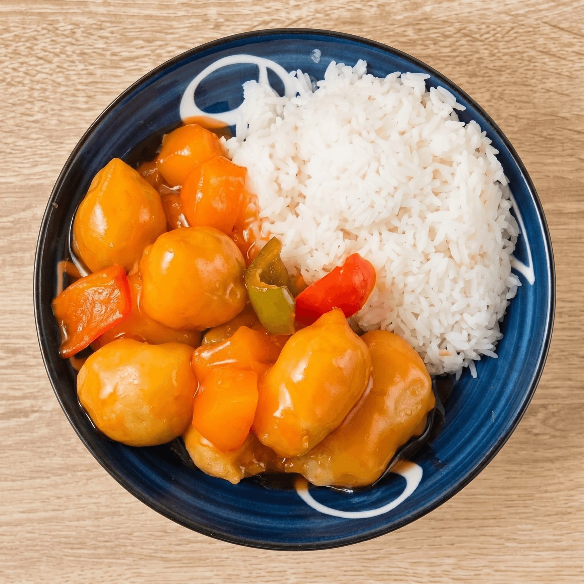 Sweet & Sour Chicken Over Rice