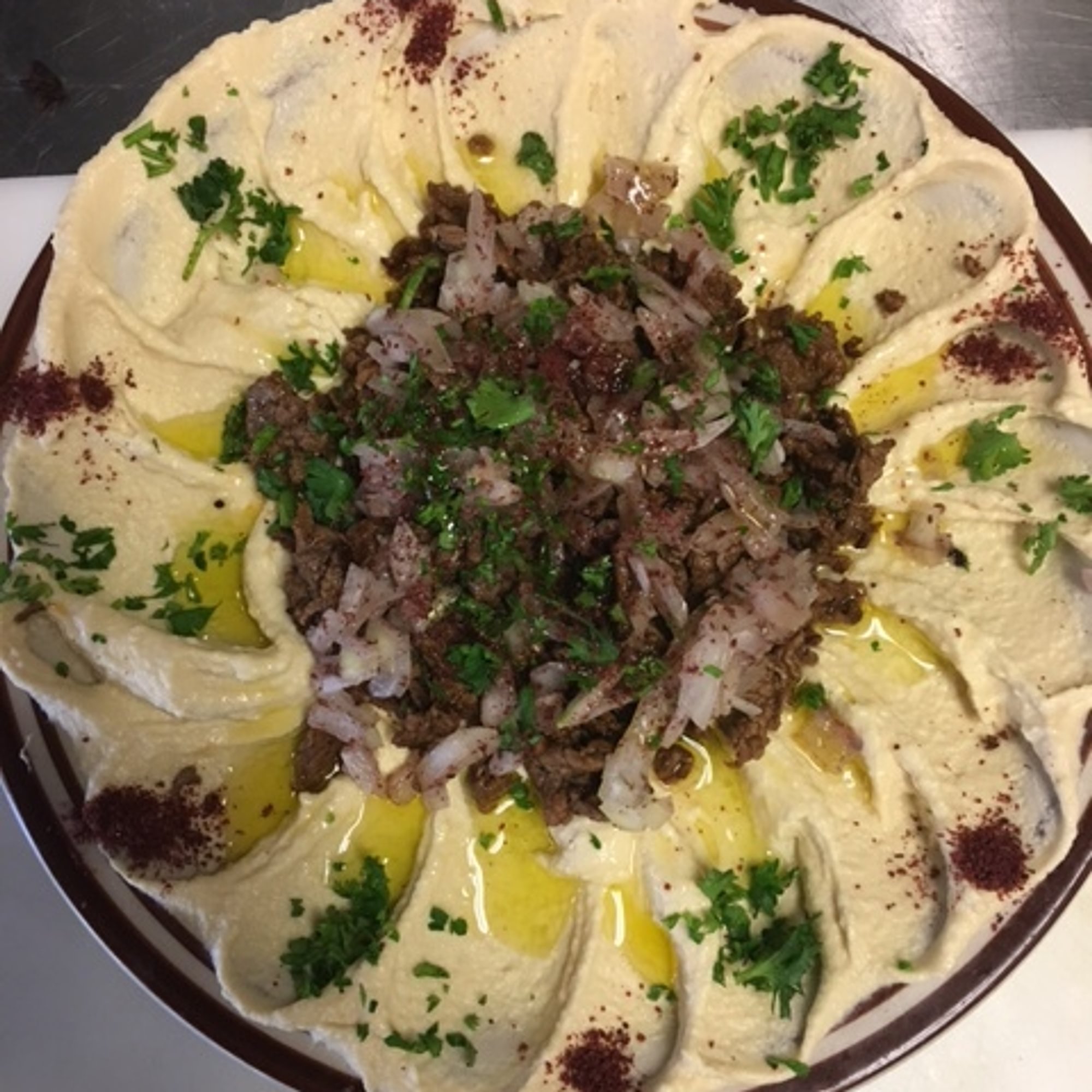 Hummus with Lamb and Beef or Chicken
