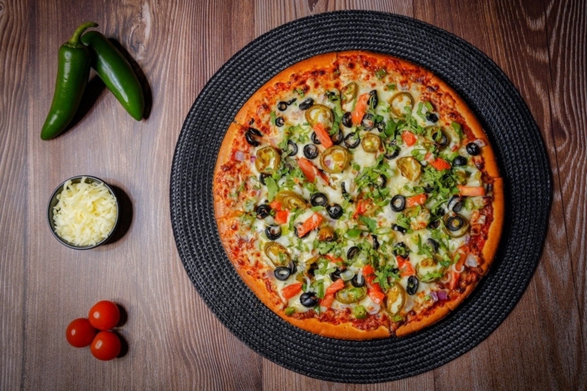 Spicy Indian Veggie Pizza