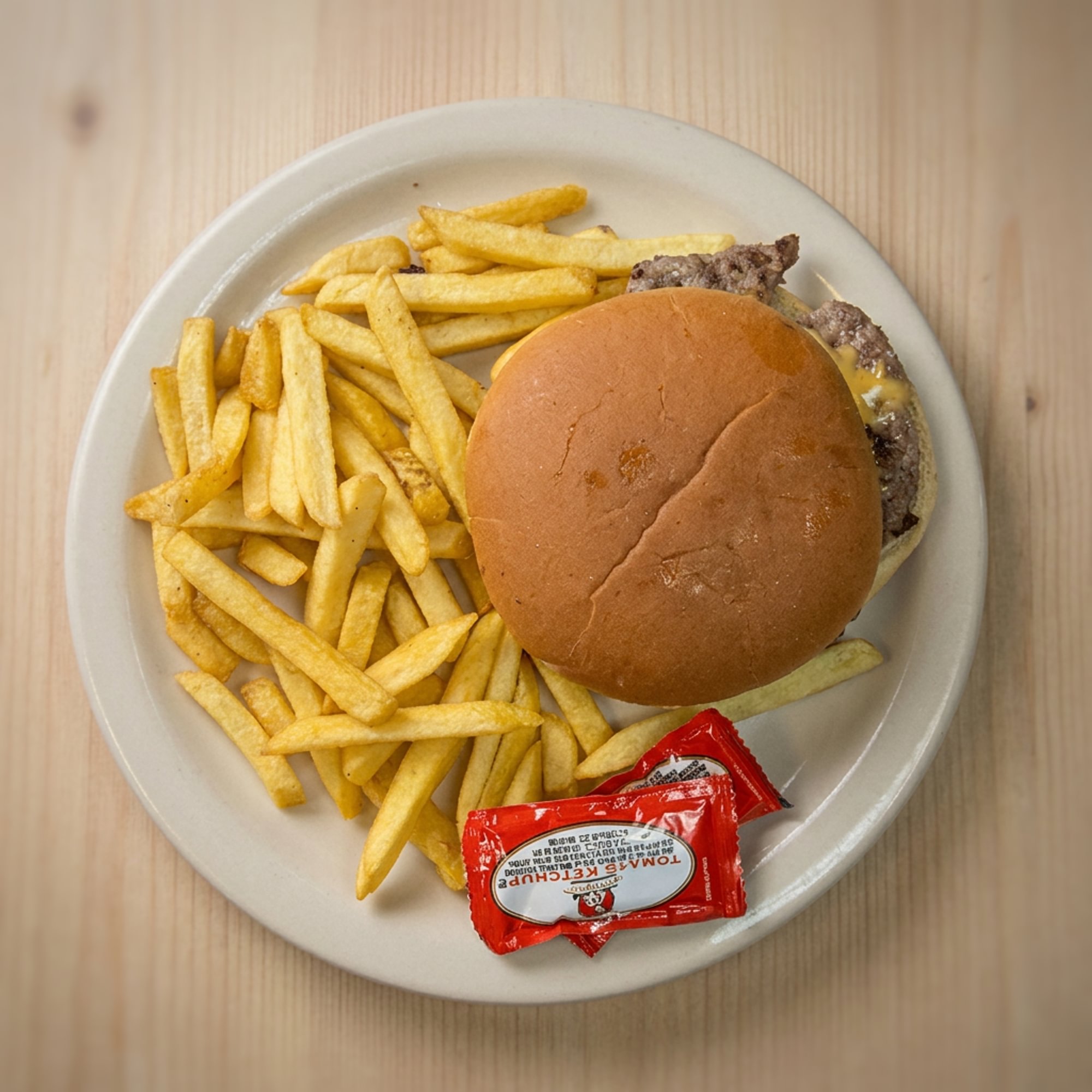Kids Cheese Burger & French Fries