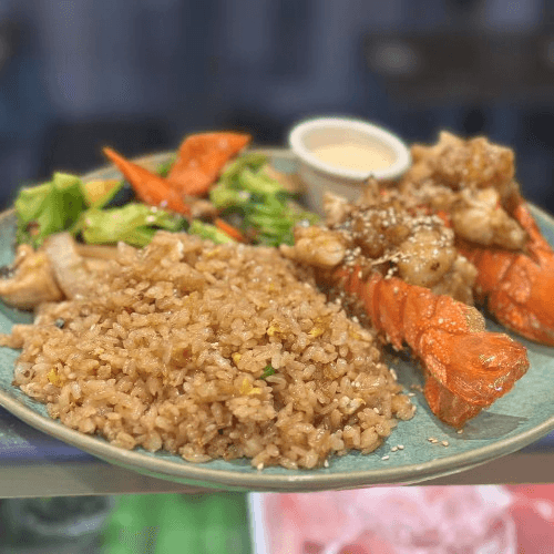Hibachi Twin Lobster Tails