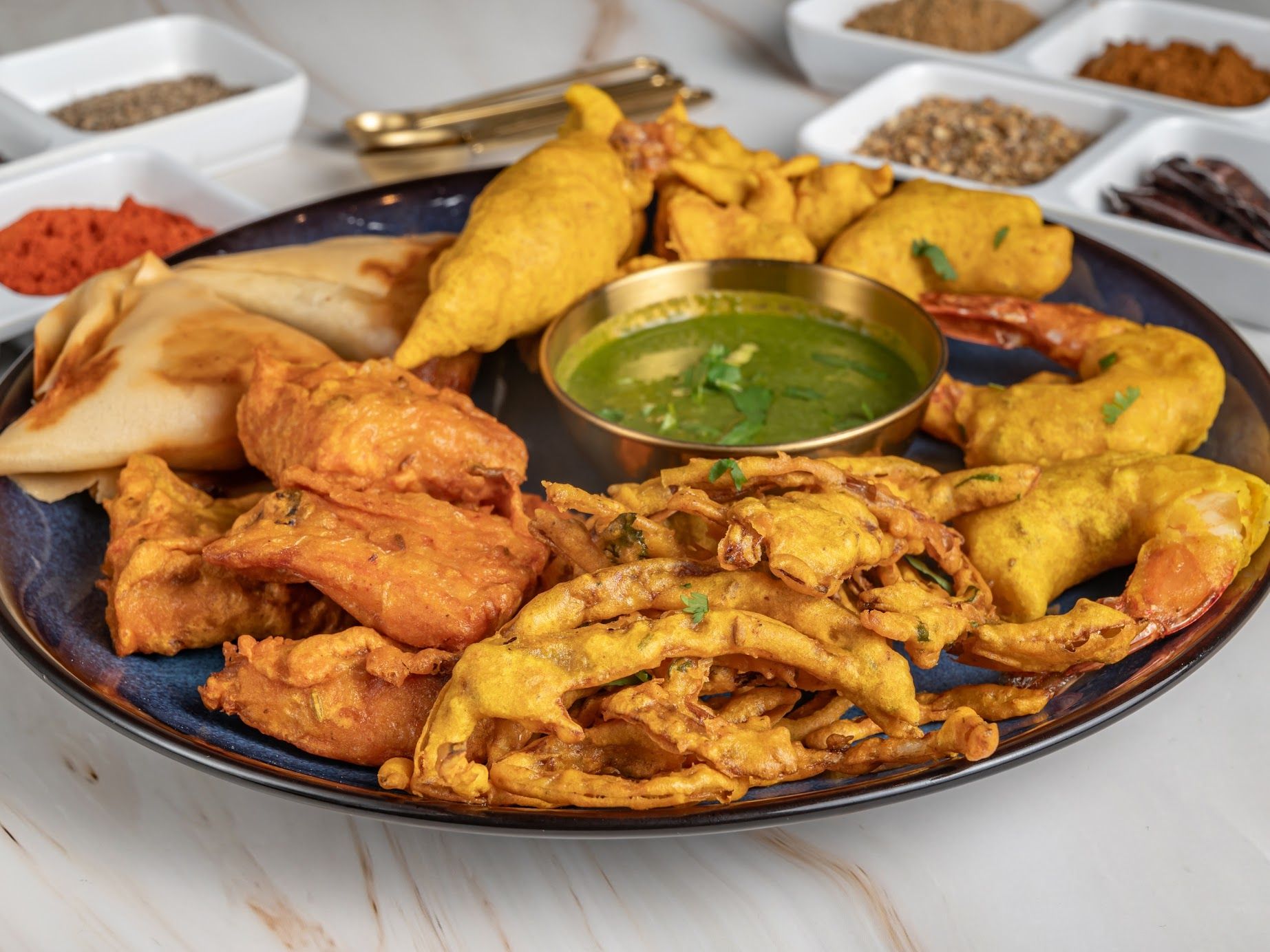 Ashoka Land & Sea Appetizer Platter