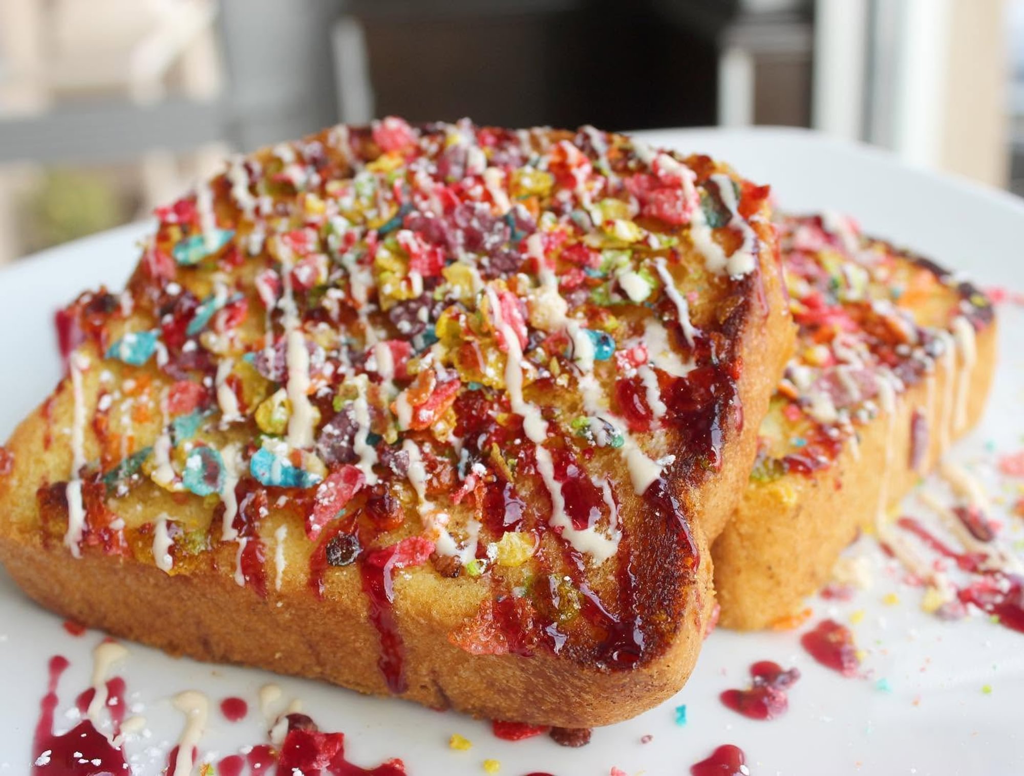 Fruity Pebbles French Toast