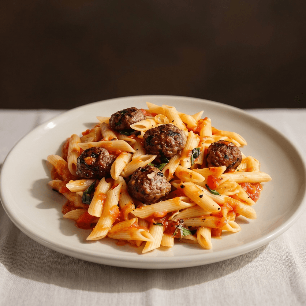Penne & Meatballs