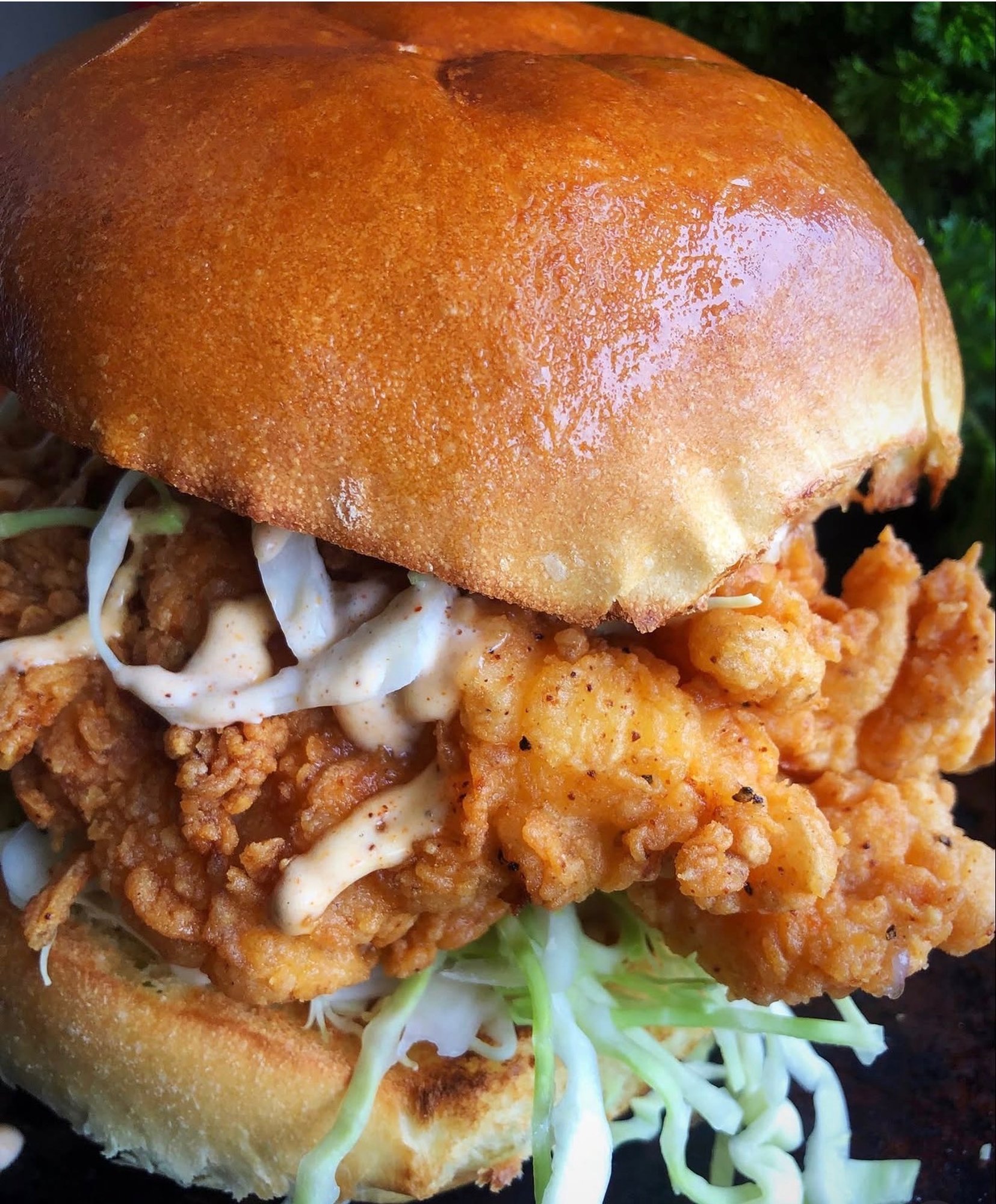 Tashas Zinger Chicken sandwich