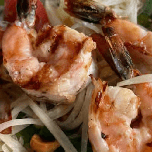 Grilled Shrimp Papaya Salad