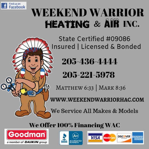 Weekend Warrior Heating &amp; Air, Inc. Logo