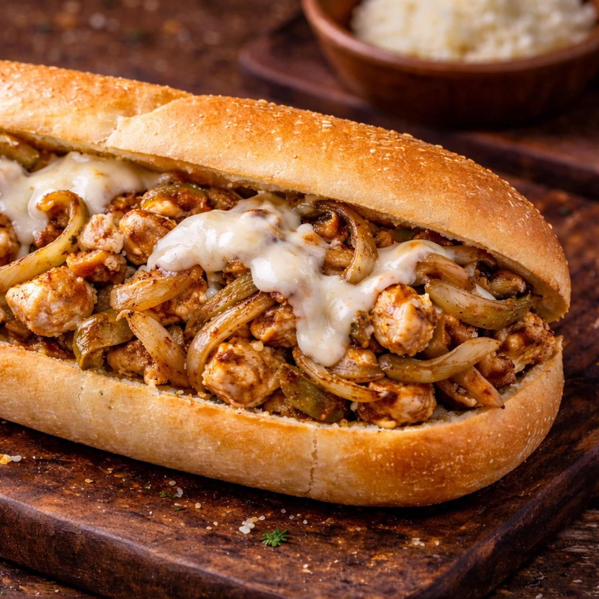 Large Chicken Philly Style Cheesesteak with Fries