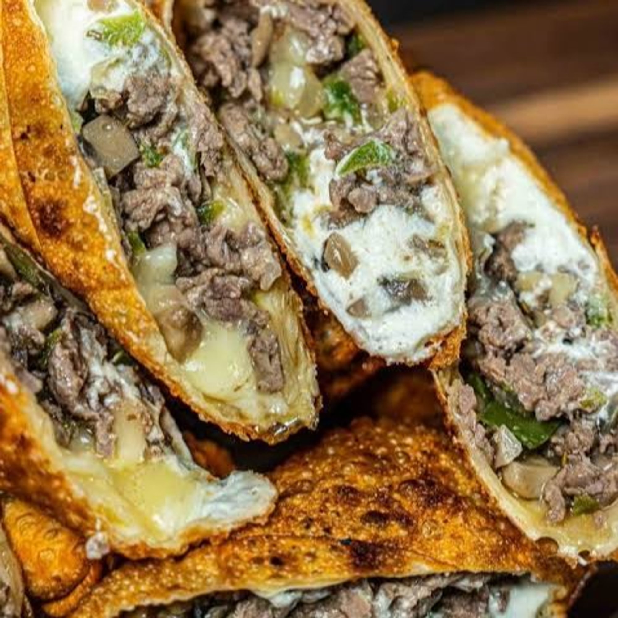 Cheese Steak Egg Rolls