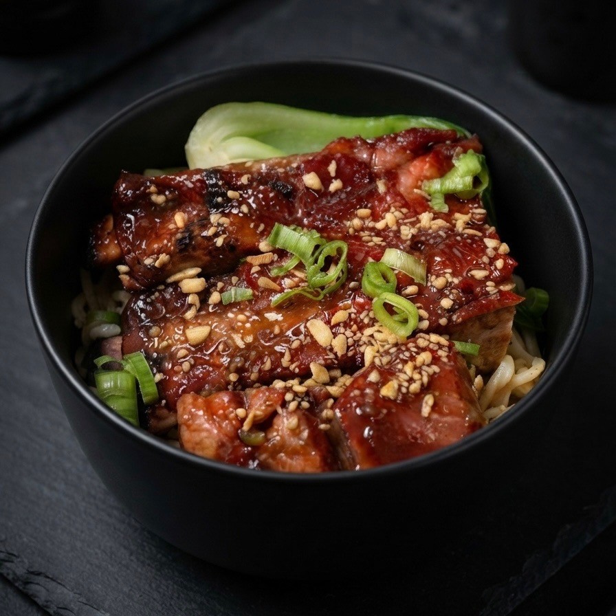 Bbq Ribs Rice Bowl