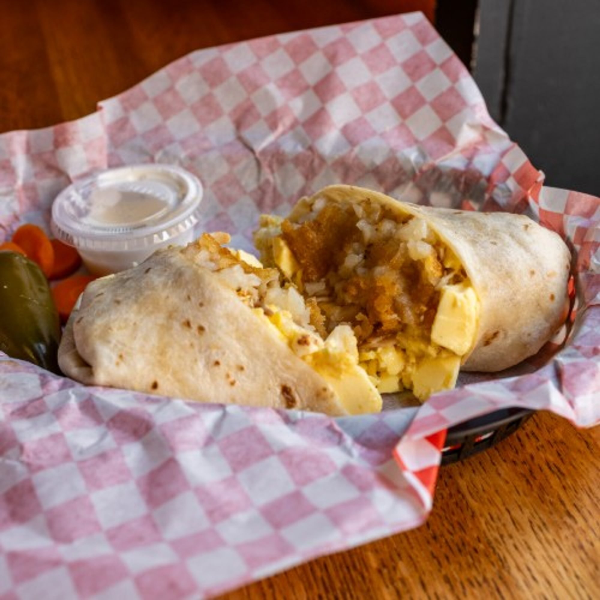 Breakfast Burrito Eggs, Tur, Cheese & HB