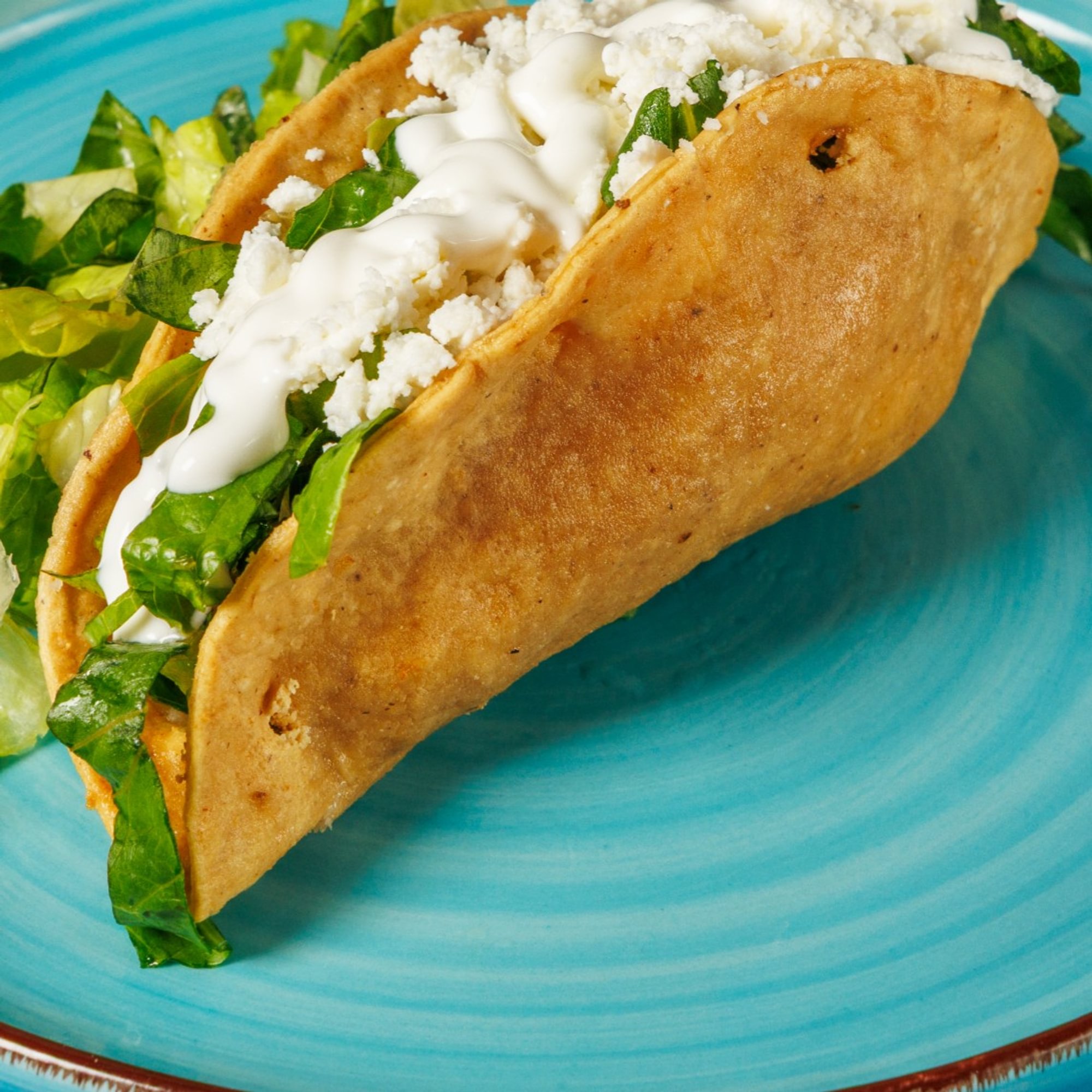 Hard Shell (Crispy) Shredded Chicken Taco