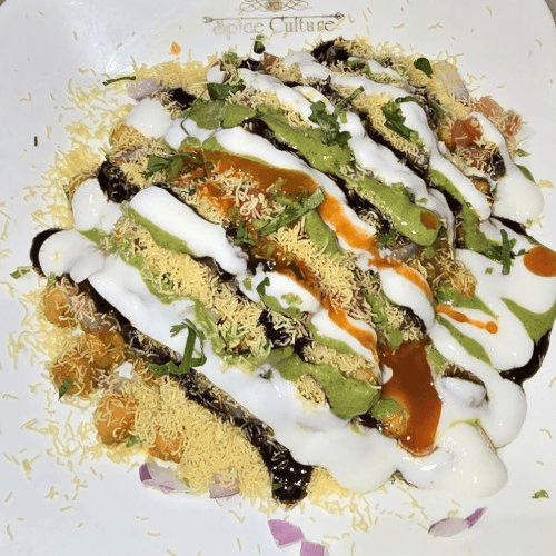 Stuffed Aloo Tikki Chat
