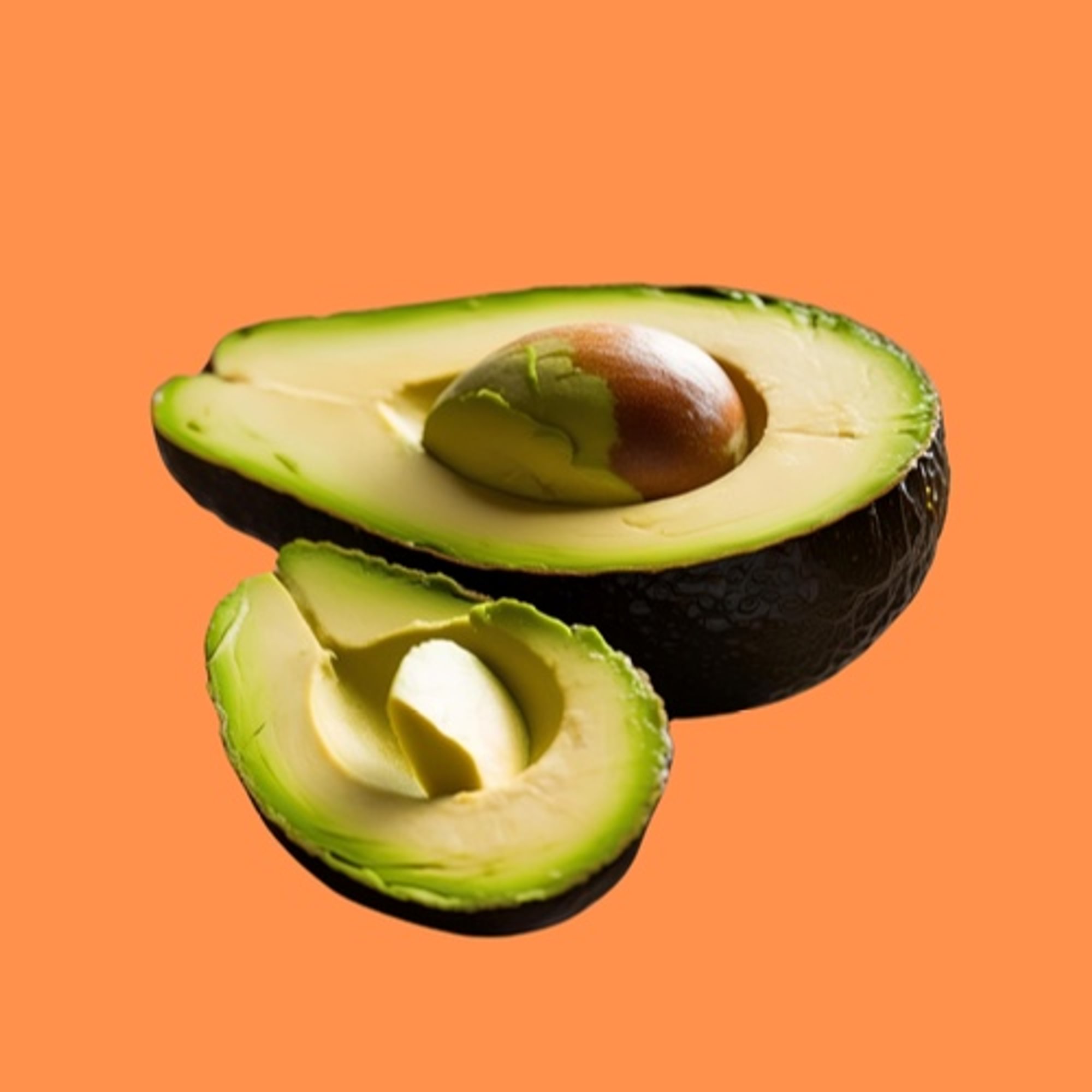 Avocado whole sliced