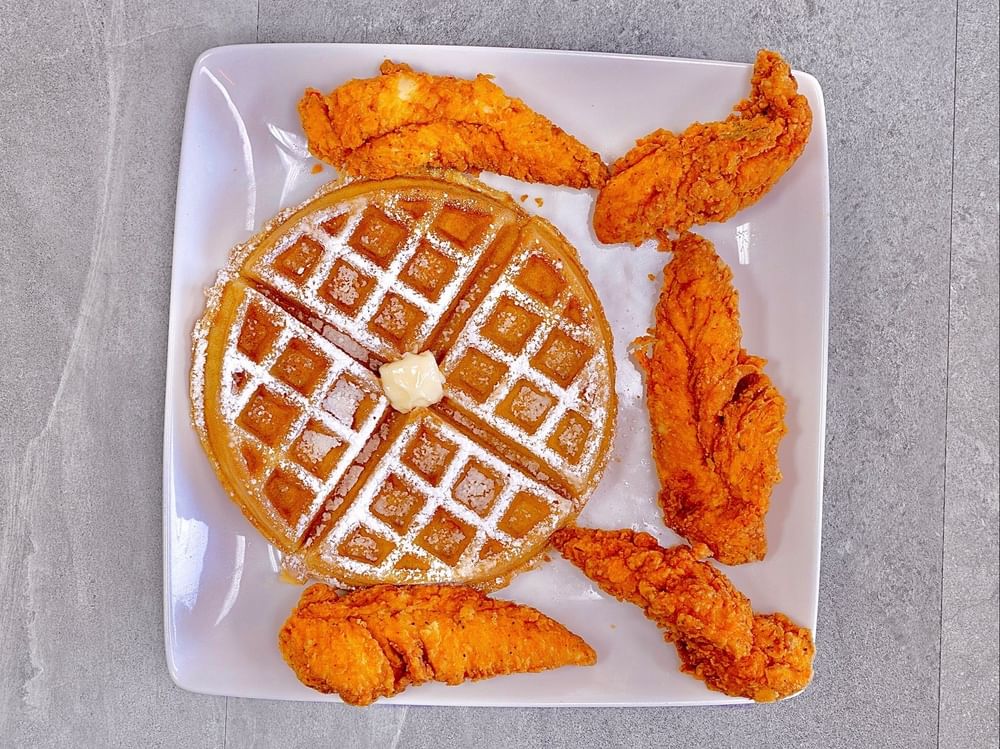 5 Tenders & 1 Waffle