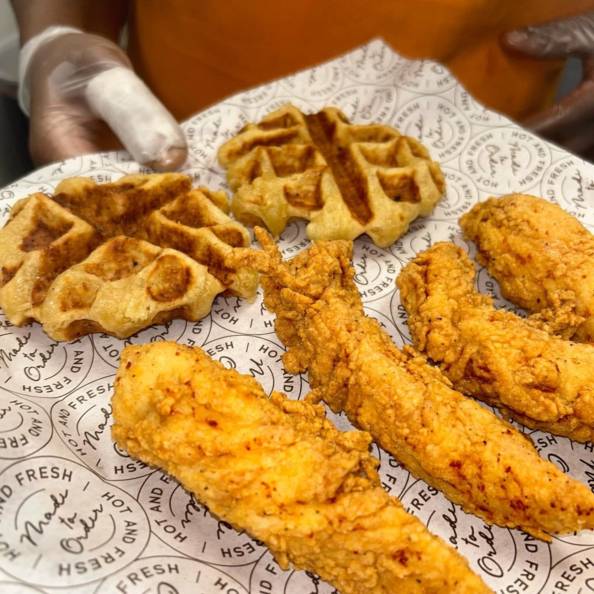 3 Tenders with Cluck Waffle