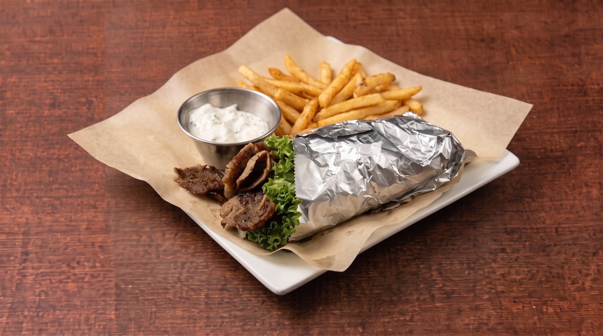 Lunch #5 Gyro Pita with Fries and Drink