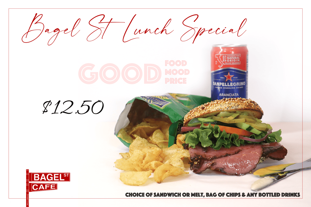 Bagel Street Lunch Special.